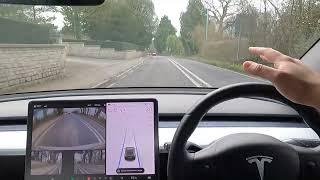 1 Hour of 'Full Self Driving Capability' & 'Navigate On Autopilot' in a Tesla Model 3 in the UK