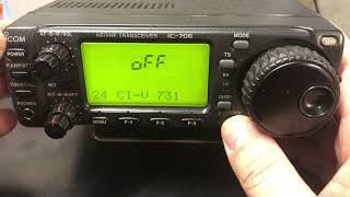 ICOM 706 CI V Setup for FT8