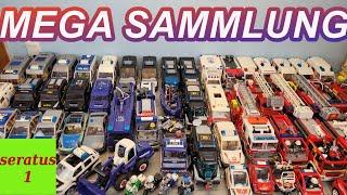 Mega Playmobil Einsatzfahrzeuge Sammlung seratus1 Polizei SEK THW Feuerwehr Rettungswagen