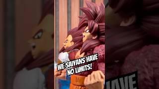WE SAIYANS HAVE NO LIMITS but its DAIMA SS4! CUSTOM Vegeta & Goku Figures #dragonball #dokkanbattle