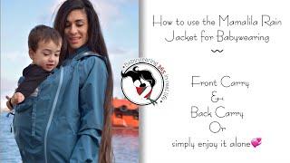 How to use the Mamalila Jacket for Babywearing