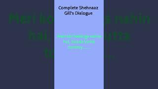 Complete Shehnaaz Gill's dialogue | Filmi Keeda #shehnaazgill #biggboss #sidnaaz
