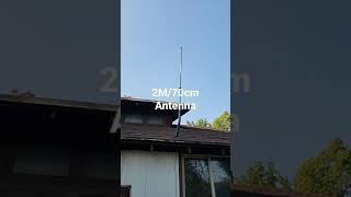 I put a Flower Pot on my roof.  2M/70cm Antenna  #hamradio #2m #70cm #shorts #amateurradio #antenna
