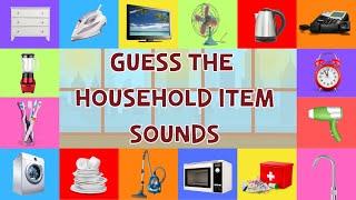 Guess The Household Item Sounds For Kids | 4K