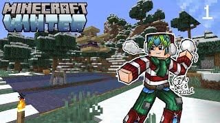 [Minecraft WINTER!] Episode 1 - Freezing Cold Iron Farm!