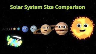 Solar System Size COMPARISON!! | By Learning Planet