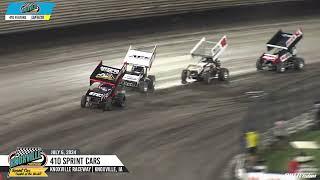 Knoxville Raceway 410 Highlights // July 6, 2024