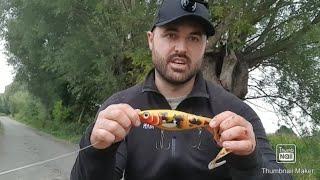 Lure fishing for pike in rivers - Rapala otus lure gets crushed and lost in 40 minutes