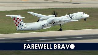 FAREWELL BRAVO - Croatia Airlines Bombardier Dash 8 Q400 9A-CQB - Takeoff