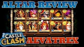 Castle Clash Heroes Altar Review! Aevatrex Account!