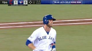 Saunders hits a solo home run to left