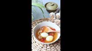 Pigeon Egg Soup of chinese soup 益寿鸽蛋汤