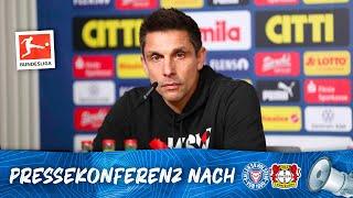 Die Pressekonferenz nach dem Heimspiel gegen Bayer 04 Leverkusen ️ | #KSVB04