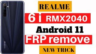 REALME  6i RMX 2040 Android 11 frp bypass| easy trick without PC