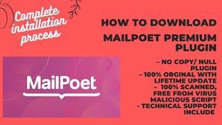 MailPoet Premium Plugin Download 100% Original with License Key in cheap price