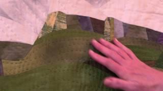 Landscape Quilts -  Stitching - Type, Size, Colour