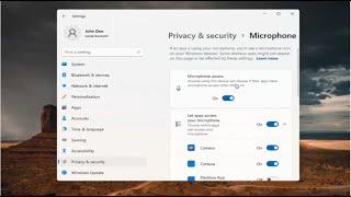 Allow Apps to Access Your Microphone Windows 11 [Tutorial]