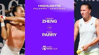 Zheng Qinwen vs. Diane Parry | 2024 Palermo Semifinal | WTA Match Highlights