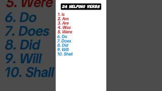 24 helping verbs #shorts #verbs