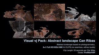 Visual vj Pack: Minimalist wireframe landscapes
