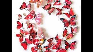 Butterfly Stickers For Walls - Led Butterfly Night Light 3D Wall Stickers Home Party Decor