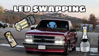 LED SWAPPING PROS/CONS #Obschevy #droppedChevy #Ledbulb #Lasfit