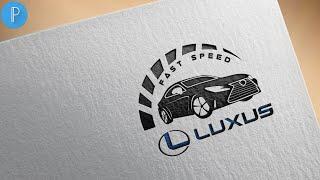 Brand luxus logo design on android -pixellab[Vandy Design]