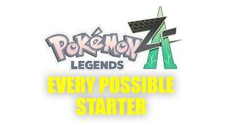 Pokémon Legends Z-A Every Possible STARTER