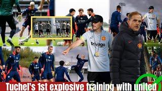 THOMAS TUCHEL TAKES CHARGE: FIRST TRAINING SESSION AT CARRINGTON