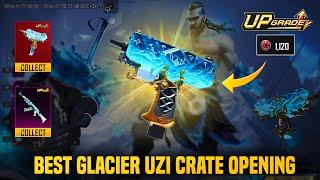  BEST GLACIER UZI & GLACIER AKM BIGGEST CRATE OPENING | BEST TRICK FOR CRATE OPENING | PUBGM