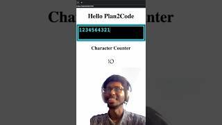 JavaScript App: Character Counter  #SoftwareEngineer #WebDeveloper #BlackInTech #Code #Plan2Code