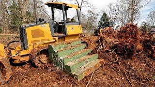 Clearing Land, Pushing Dirt, Mulching Trees and Brother Dave