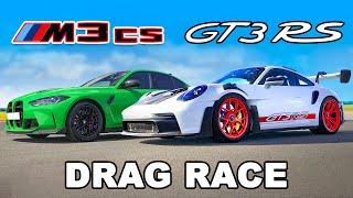 Porsche 911 GT3 RS v BMW M3 CS: DRAG RACE