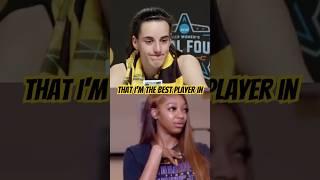 Caitlin Clark Response to Angel Reese #caitlinclark #basketball #shorts