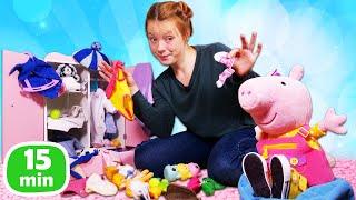 Spielspaß mit Irene und Peppa Wutz. Spielzeug Videos für Kinder Kompilation.