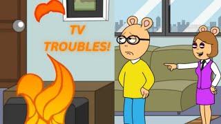 DW Burns the TV/Grounded