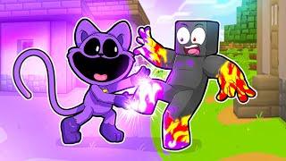 TUDO QUE O CATNAP TOCA FICA ROXO NO MINECRAFT