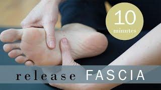 How to Release Fascia | Foot Release Plantar Fascia and Downdog | Yoga Lifestyle with Melissa