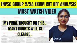 TNPSC Group 2/2A Cut off Analysis️யாரெல்லாம்  Group 2/2A Mains படிக்கலாம்?