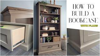 How to build a Bookcase // DIY Cabinet - Plans available