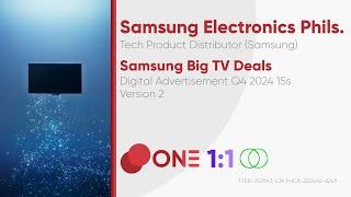 Samsung Big TV Deals Digital Ad Q4 2024 15s (Philippines, Version 2) [ST]