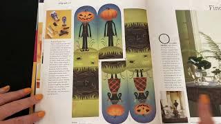 ASMR Magazine Reading - Flip Through Martha Stewart Living 2024 Halloween Decoration Ideas