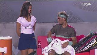 RAFAEL NADAL VS BALL GİRL :)