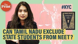 Can Tamil Nadu exclude state students from NEET?