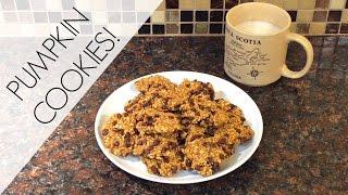 Healthy Pumpkin Spice Cookies! (Vegan, Gluten Free Recipe)