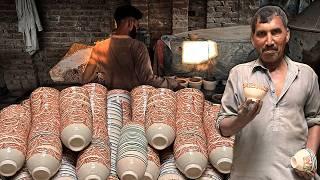 How Traditional Tea Cups Are Made in a Modern Factory