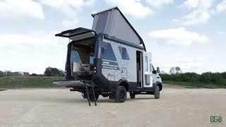 Un camping-car UNIQUE pour les grands voyages et le tout-terrain : Le HYMER VENTURE S