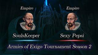 SoulsKeeper vs Sexy Pepsi - Semifinals Game 5 - Armies of Exigo Tournament Season 2