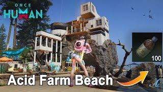 Once Human - Beach Modern House w/ Acid Farm Build