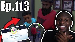 Baby James FINALLY Ages Up!  | Sims 4 Let's Play Episode 113